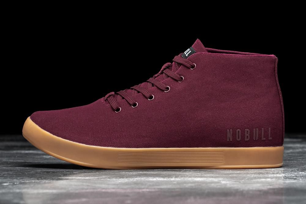 NOBULL Patike Za Trening Ženske - Nobull Cabernet Gum Canvas Mid Bordo (609243-DZO)